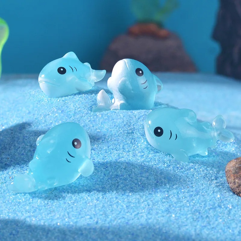 Aquarium Fish Shark - 4 Buah Model Patung Ikan Laut