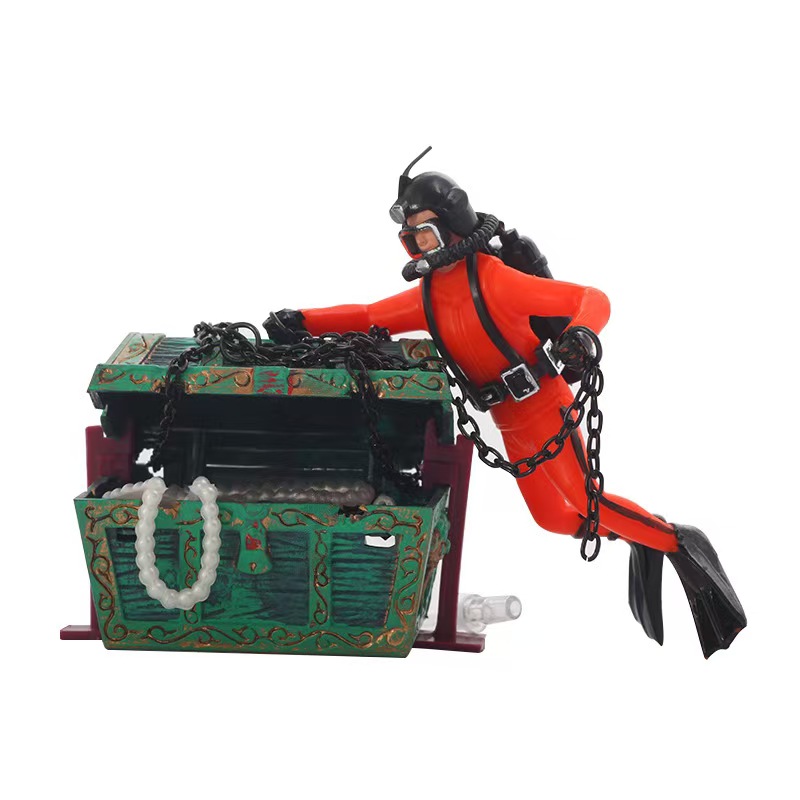 Aquarium Fish Of The World - Ornamen Akuarium Treasure Frogman World of