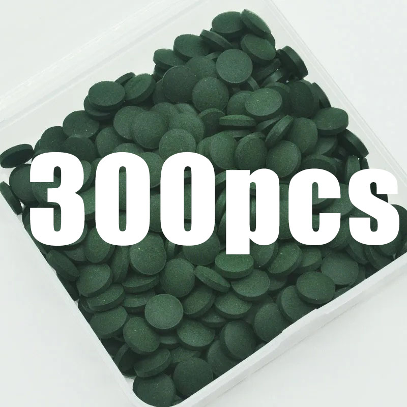 Aquarium Fish Holiday Food - 50-300 Buah Tablet Spirulina Kemurnian Tinggi