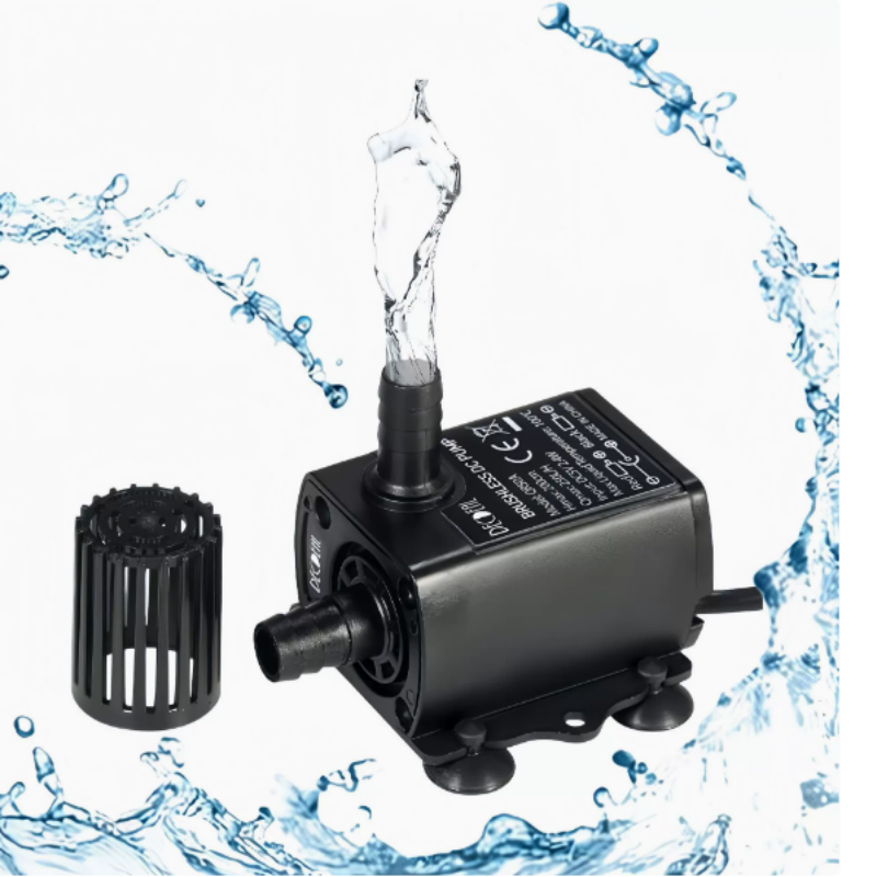 Aquarium Fish Small - Pompa Air Mini DC12V 6W Tanpa