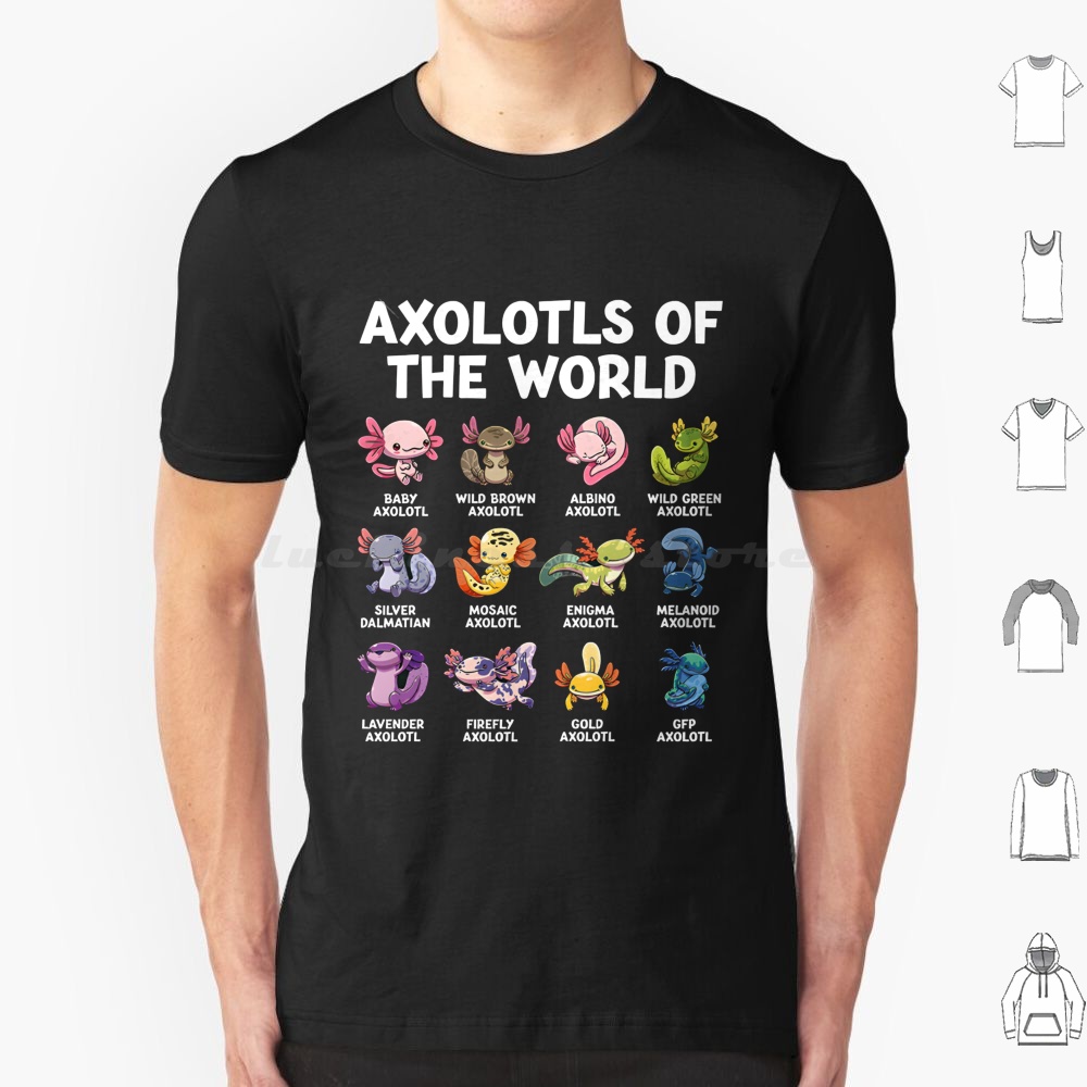 Aquarium Fish Of The World - Kaos Axolotl Dunia Ukuran 6XL Katun