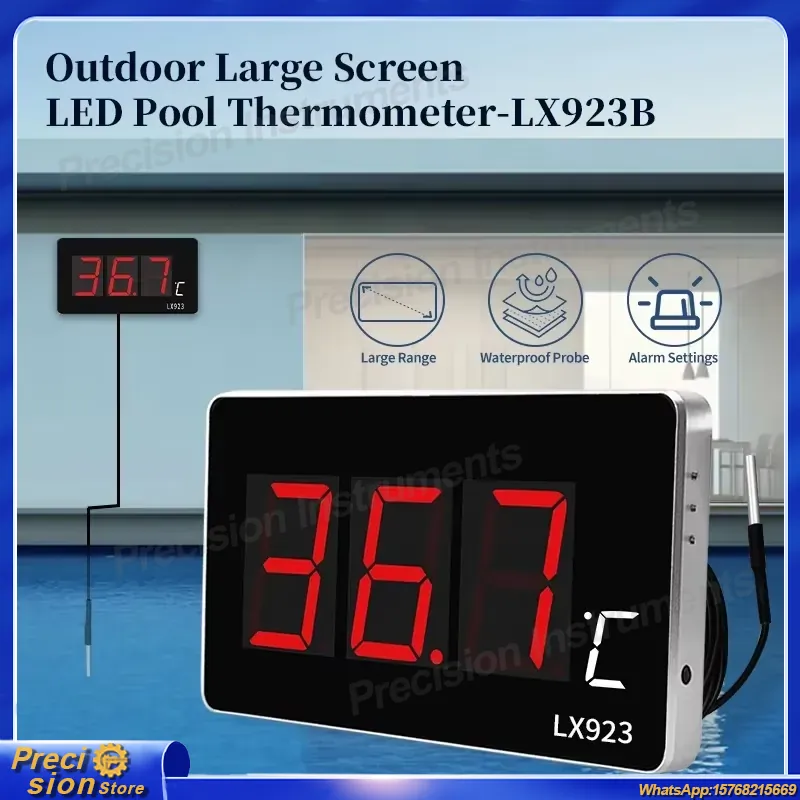 Aquarium Fish Tank - Termometer Kolam Digital Pengukur Suhu Akuarium