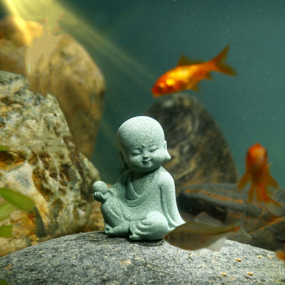 Dekorasi Rumah Patung Buddha d - Aquarium Fish Small ulasan dan harga