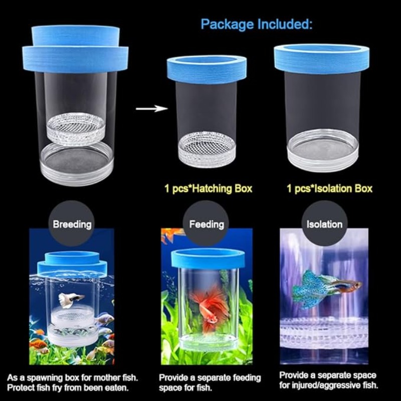 Kotak Isolasi Pembiakan Ikan M - Box Fish In Aquarium ulasan dan harga