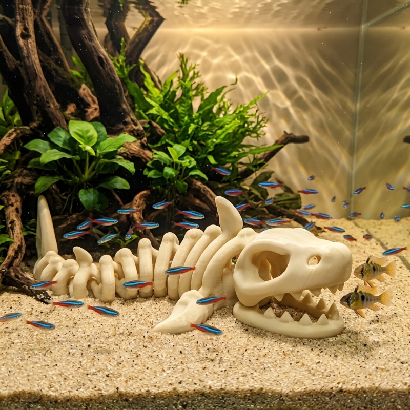 1Pc 17CM Hiasan Akuarium Keran - Aquarium Fish Shark ulasan dan harga