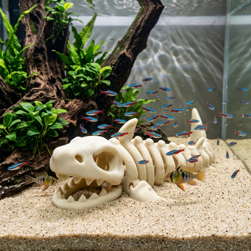 1Pc 17CM Hiasan Akuarium Keran - Aquarium Fish Shark ulasan dan harga