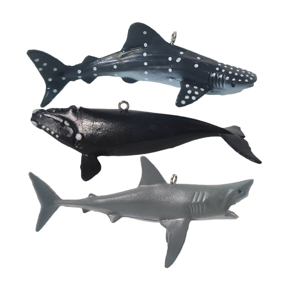 3Pcs Hiasan Akuarium Hiu Menga - Aquarium Fish Shark ulasan dan harga