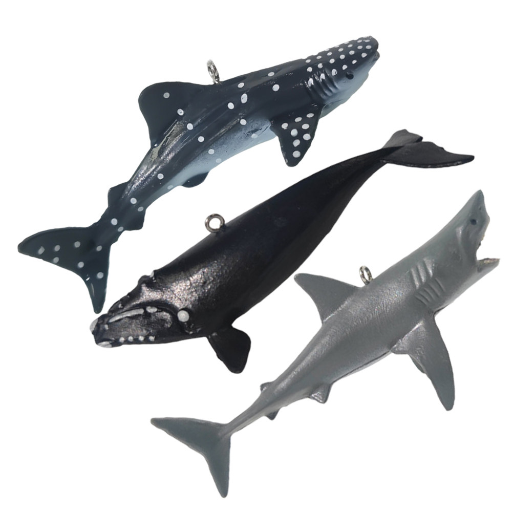 3Pcs Hiasan Akuarium Hiu Menga - Aquarium Fish Shark ulasan dan harga