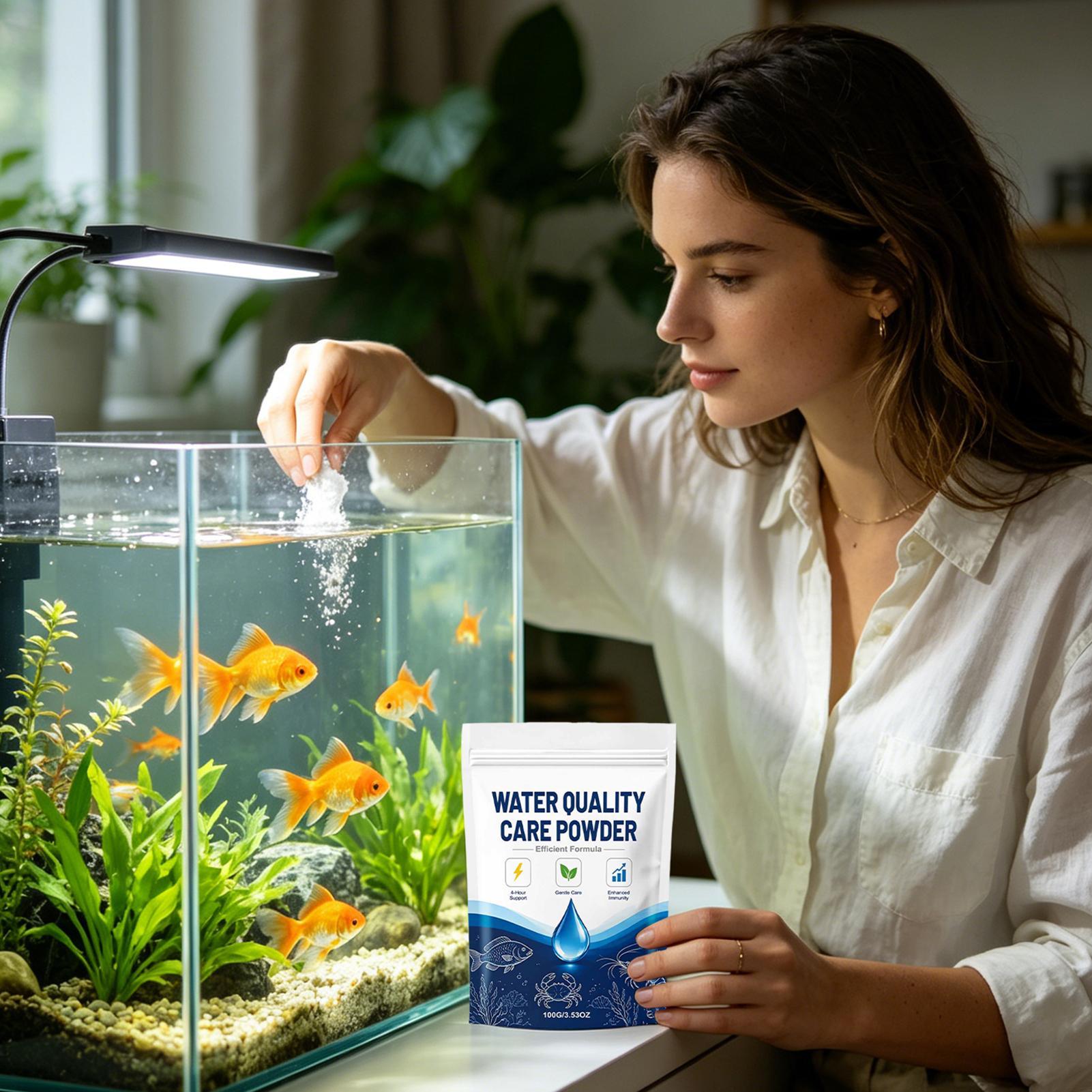 100G Bubuk Pembersih Air Akuar - Aquarium Fish Medicine ulasan dan harga