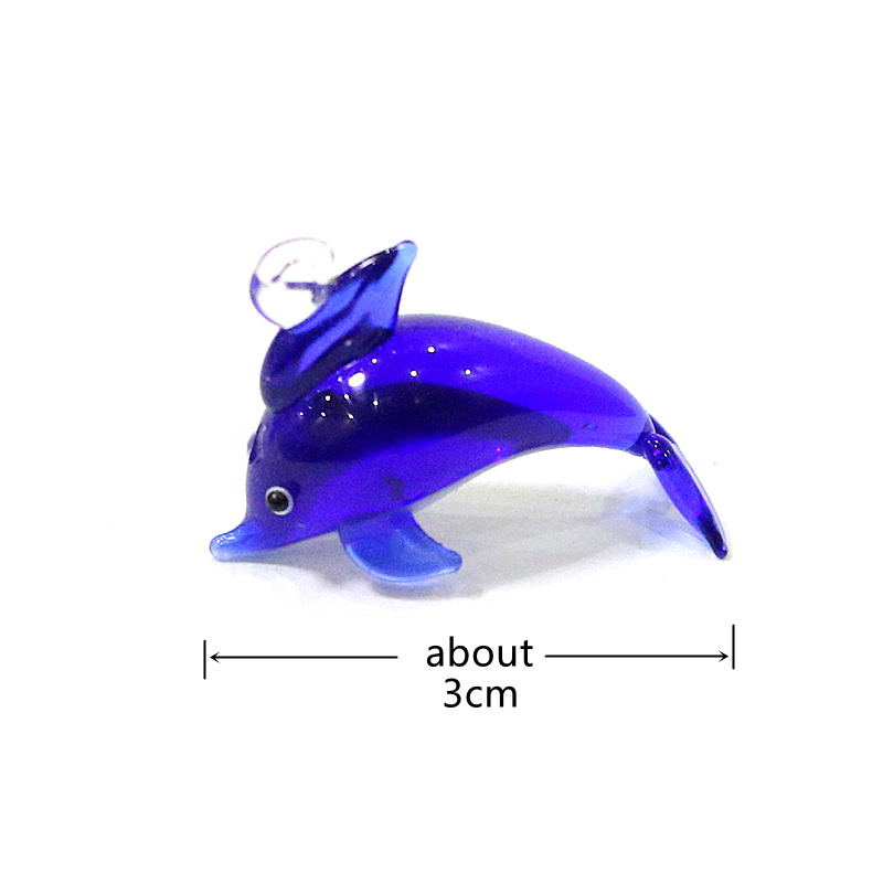 6 pcs hiasan kaca mini hewan l - Aquarium Fish Shark ulasan dan harga