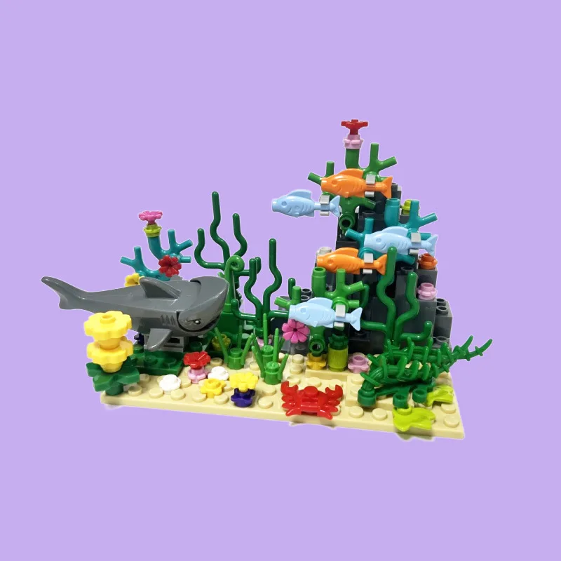 City MOC Aquarium Underwater W - Aquarium Fish Shark ulasan dan harga