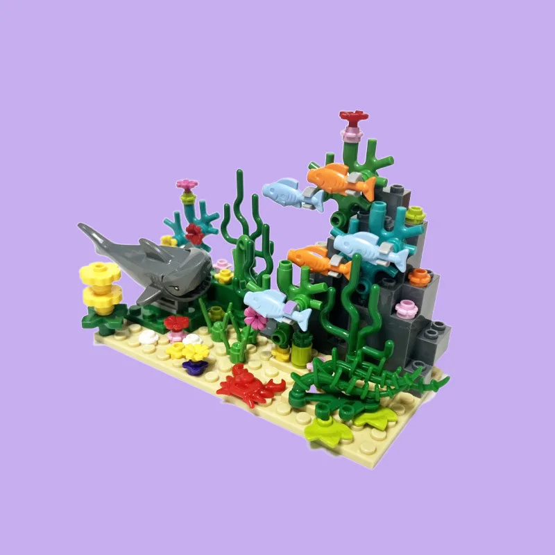 City MOC Aquarium Underwater W - Aquarium Fish Shark ulasan dan harga