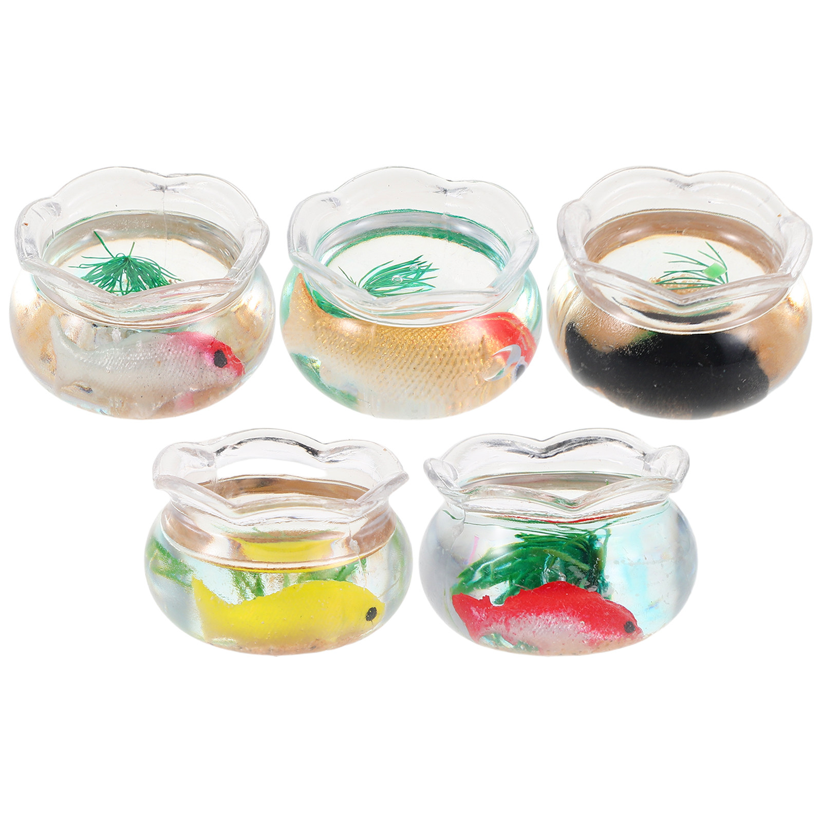 5Pcs Akuarium Mini Berbentuk B - Aquarium Fish Small ulasan dan harga